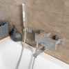 Alme 1501 Смеситель для ванны с коротким изливом интернет магазин сантехники BATHPOINT
