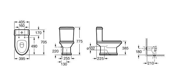 Бачок Roca America 155 366 интернет магазин сантехники BATHPOINT