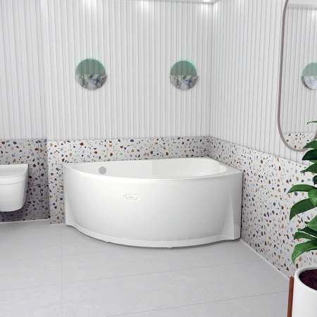 Акриловая ванна Модерна 160х100(правосторонняя), каркас