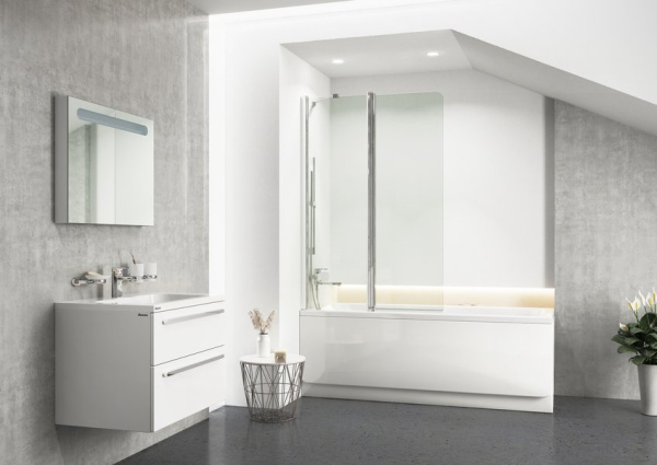 Душевая шторка CVS2-100L Ravak Chrome  100 интернет магазин сантехники BATHPOINT