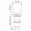 A168 Донный клапан Push-up интернет магазин сантехники BATHPOINT