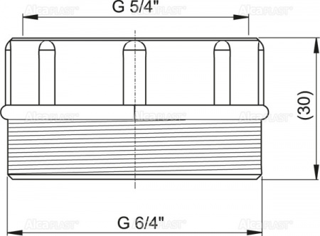 Переходник 6/4"х5/4" AlcaPlast S0556-ND интернет магазин сантехники BATHPOINT