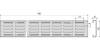 Решетка для дренажного желоба 100 мм оцинкованная сталь ALCAPLAST ADZ-R121 интернет магазин сантехники BATHPOINT