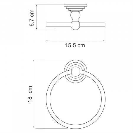 Ammer K-7060 Держатель полотенец интернет магазин сантехники BATHPOINT