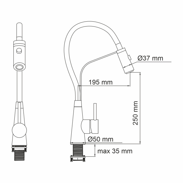  WasserKRAFT Кухонные смесители  5 интернет магазин сантехники BATHPOINT