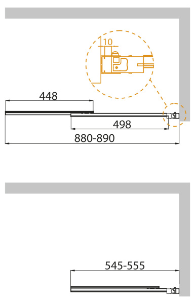  CEZARES SLIDER  90 интернет магазин сантехники BATHPOINT