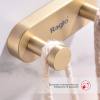 Крючок для полотенец Raglo R300.052.03 двойной,сатин золотой интернет магазин сантехники BATHPOINT