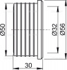 Гофрированная прокладка 50/32 AlcaPlast Z0004-ND интернет магазин сантехники BATHPOINT