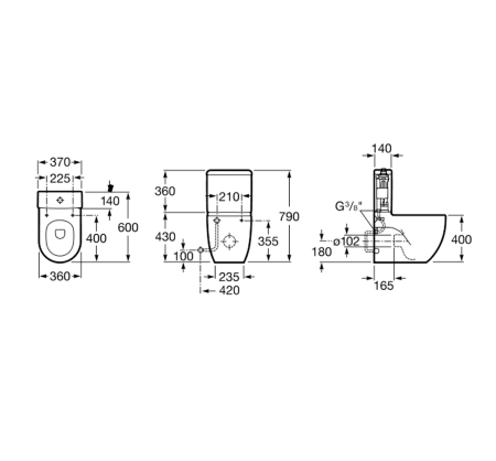 Бачок Roca Meridian 341242000 интернет магазин сантехники BATHPOINT
