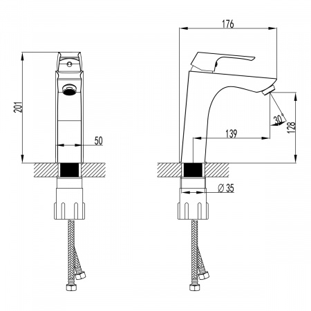 Смеситель Lemark Unit LM4537C для раковины интернет магазин сантехники BATHPOINT