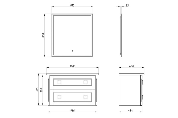 Зеркало  Марика  81 интернет магазин сантехники BATHPOINT