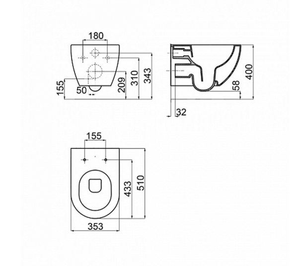Чаша Ravak Chrome 51 35 интернет магазин сантехники BATHPOINT