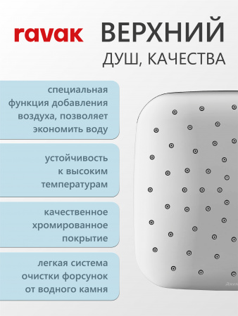Комплект со смесителем скрытого монтажа RAVAK Rosa RS 061.00 с переключателем ванна/душ, цвет хром интернет магазин сантехники BATHPOINT