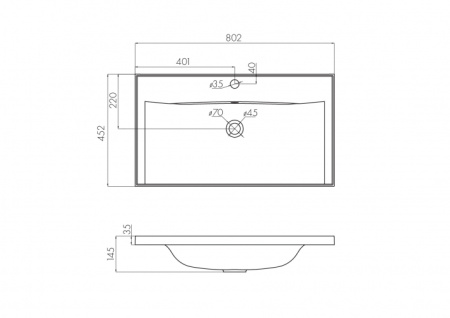 Раковина Aquaton Айрис 80 1A722931AG010 интернет магазин сантехники BATHPOINT