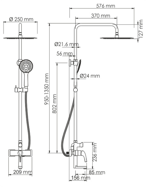  WasserKRAFT Sauer  30 интернет магазин сантехники BATHPOINT