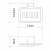 Leine K-5069WHITE Мыльница решетка интернет магазин сантехники BATHPOINT