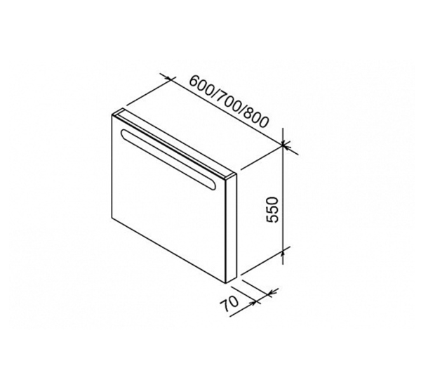 Зеркало Ravak Chrome  60 интернет магазин сантехники BATHPOINT