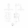 Смеситель Lemark Allegro LM5929CW для душа, встраиваемый интернет магазин сантехники BATHPOINT