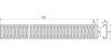 Решетка для дренажного желоба 75 мм нержавеющая сталь ALCAPLAST ADZ-R302 интернет магазин сантехники BATHPOINT