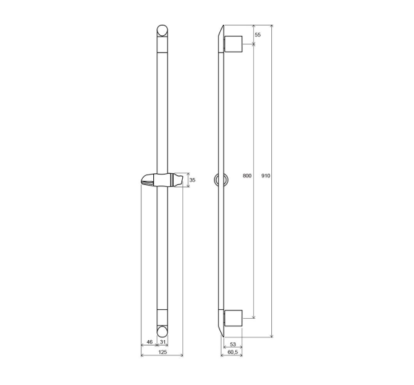 Душевая стойка Ravak  90  интернет магазин сантехники BATHPOINT