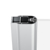 Душевая дверь поворотного типа Ravak Chrome CSDL2-90 см профиль сатиновый, прозрачное стекло 0QV7CU0LZ1 интернет магазин сантехники BATHPOINT