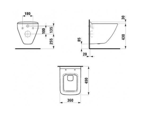 Чаша Laufen  49  интернет магазин сантехники BATHPOINT