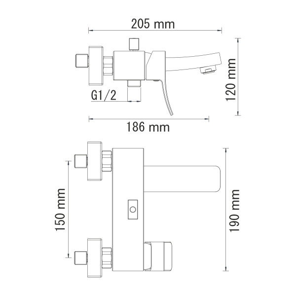  WasserKRAFT Exter 1600  21 интернет магазин сантехники BATHPOINT