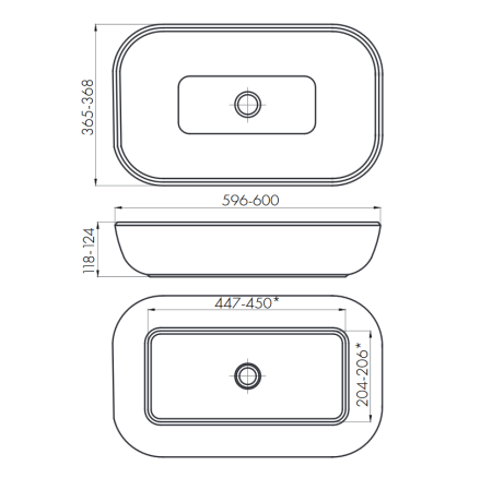 Раковина Aquaton Infinity 60 1AX169WBXX000 интернет магазин сантехники BATHPOINT