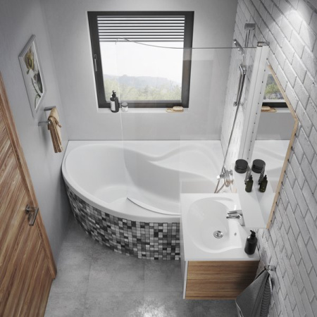 Ванна акриловая угловая Ravak ROSA II 160x105 правая CL21000000 интернет магазин сантехники BATHPOINT