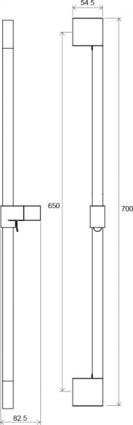 Душевая штанга Ravak   825 мм интернет магазин сантехники BATHPOINT