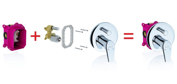 Смеситель скрытого монтажа Ravak Neo 25.9 22.6 интернет магазин сантехники BATHPOINT