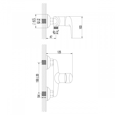 Смеситель Lemark Pramen LM3303C для душа интернет магазин сантехники BATHPOINT