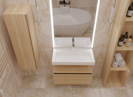Раковина-столешница Armadi Art Flat 80 см 859-080
