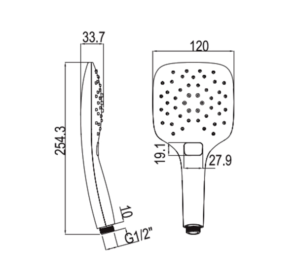 Душевая лейка Ravak Air  12 интернет магазин сантехники BATHPOINT