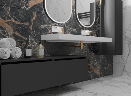 Ящик под столешницу 60 см АНТРАЦИТ глянец Armadi Art Vallessi UNO-S 897-060-A glossy