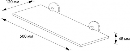 Полка 504146-4 интернет магазин сантехники BATHPOINT