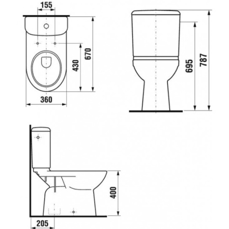 Унитаз-компакт Jika Olymp 8226170002421 интернет магазин сантехники BATHPOINT