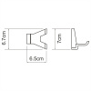 Lopau K-6023D Крючок двойной интернет магазин сантехники BATHPOINT