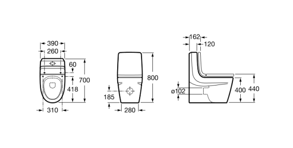 Бачок Roca  162  интернет магазин сантехники BATHPOINT