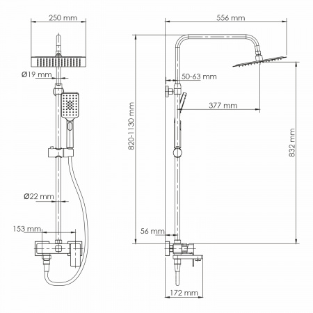 A27701 Душевой комплект со смесителем интернет магазин сантехники BATHPOINT