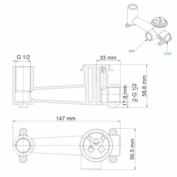  WasserKRAFT Exter 1600  10 интернет магазин сантехники BATHPOINT