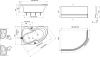 Ванна акриловая угловая Ravak ROSA II 160x105 правая CL21000000 интернет магазин сантехники BATHPOINT