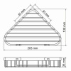 K-733 Полка металлическая интернет магазин сантехники BATHPOINT