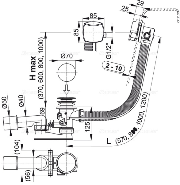  Alcaplast    интернет магазин сантехники BATHPOINT