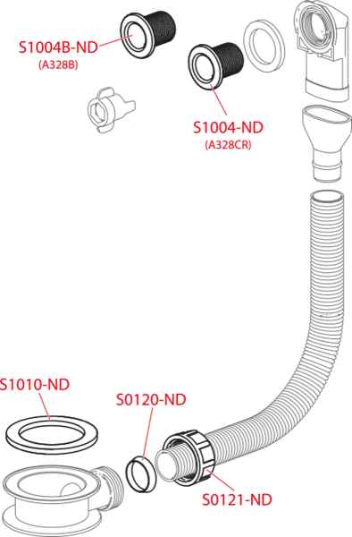 Слив-перелив Alcaplast  41.8  интернет магазин сантехники BATHPOINT
