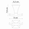 Wern K-2523D Крючок двойной интернет магазин сантехники BATHPOINT
