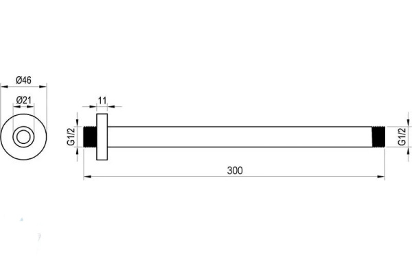 потолочный Ravak  300 мм  интернет магазин сантехники BATHPOINT