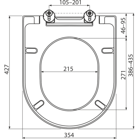 Сиденье для унитаза SOFTCLOSE дюропласт ALCAPLAST A674S интернет магазин сантехники BATHPOINT