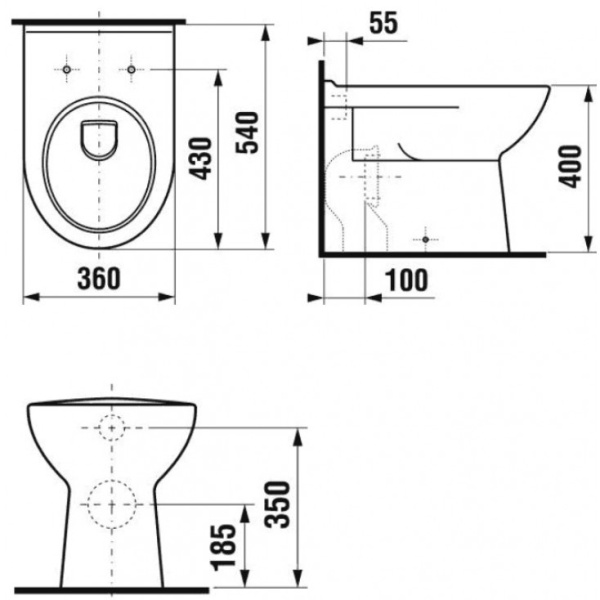 Чаша Jika Deep by Jika 54 36 интернет магазин сантехники BATHPOINT