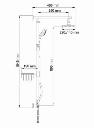 A016 Душевой комплект интернет магазин сантехники BATHPOINT